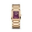 18R PATEK TWENTY~4 WATCH 0.63CTW DIAM BEZEL PURPLE DIAL