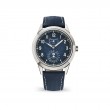 18W PATEK PHILIPPE CALATRAVA COMPLICATIONS BLUE DIAL STRAP WATCH