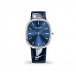 PATEK PHILIPPE PLAT GOLDEN ELLIPSE BLUE DIAL/STRAPWATCH