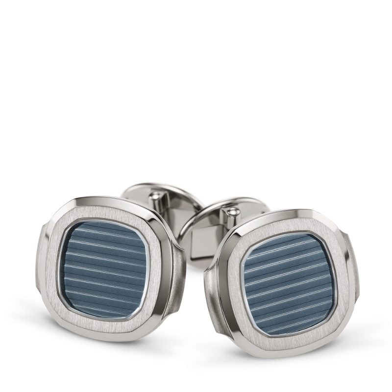 18W PATEK PHILIPPE NAUTILUS BLUE-GRAY CUFF LINKS