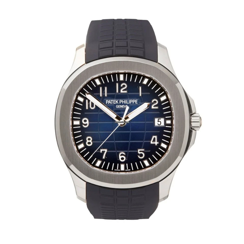 PATEK PHILIPPE AQUANAUT BLUE DIAL BLUE STRAP