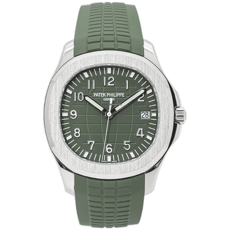 PATEK PHILIPPE AQUANAUT KHAKI DIAL GREEN STRAP