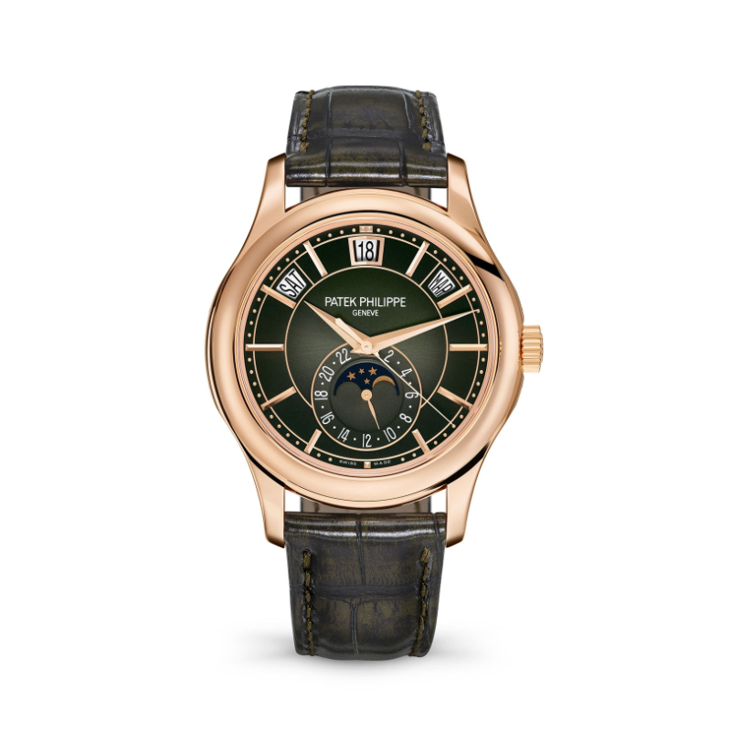 18R PATEK PHILIPPE ANNUAL CALENDAR GREEN WATCH