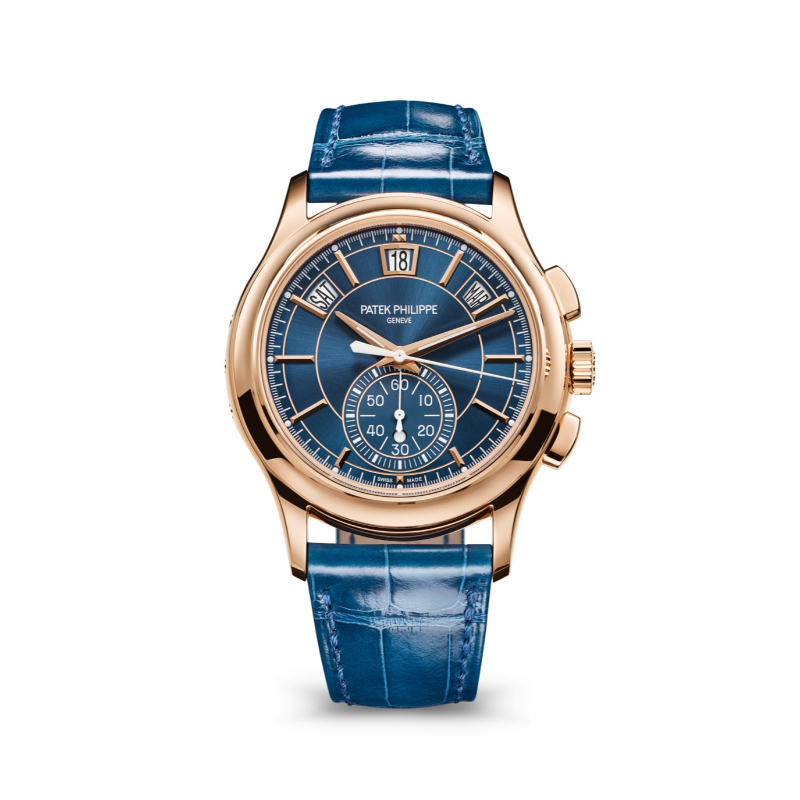 PATEK PHILIPPE COMPLICATIONS ROSE GOLD BLUE WATCH
