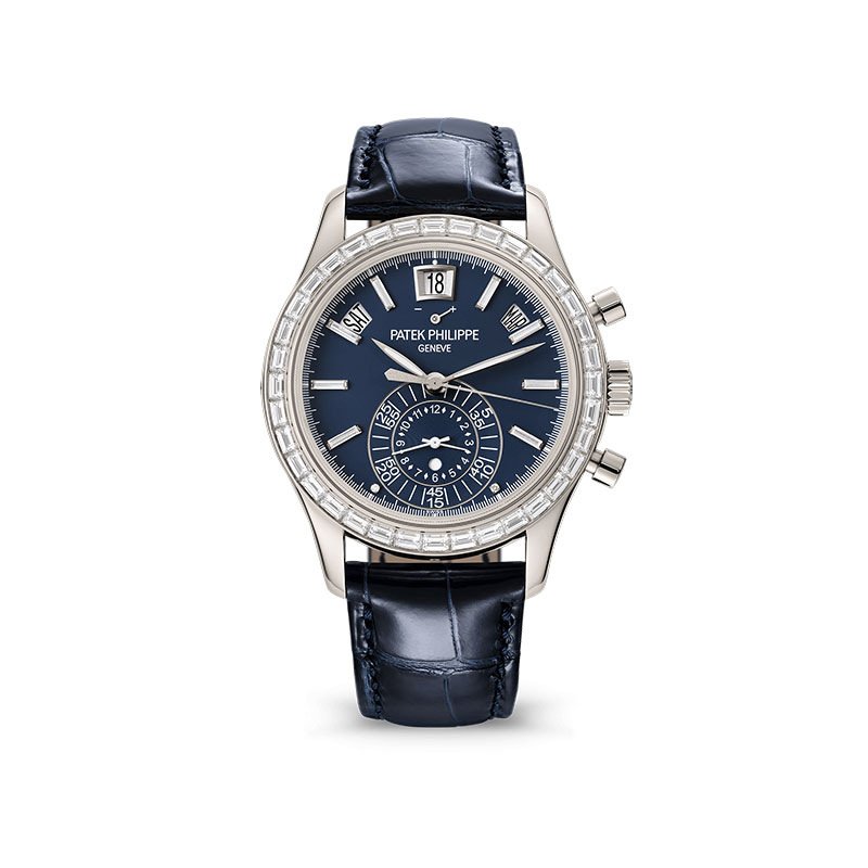 PLAT PATEK PHILIPPE CHRONO ANNUAL CALENDAR BLUE WATCH