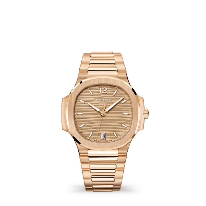 PATEK PHILIPPE LADIES NAUTILUS GOLDEN BROWN WATCH