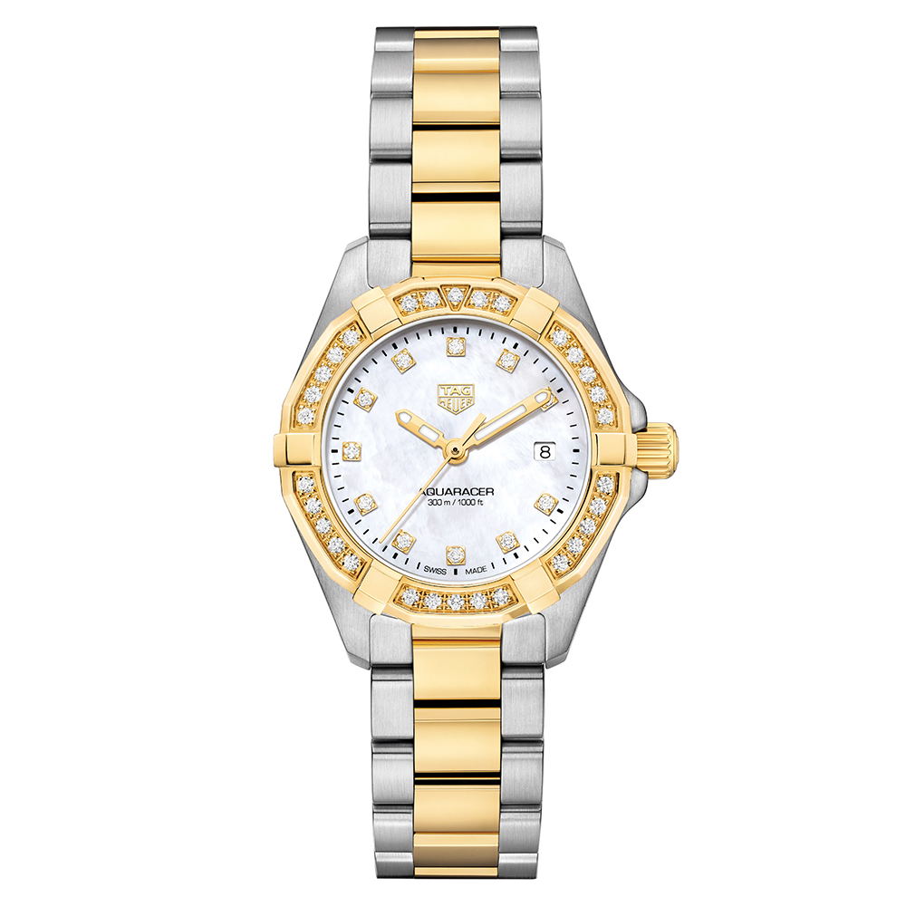 SS18K 2N  TAG HEUER AQUARACER QUART 27MM STRAP
